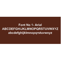 Sign Font Arial